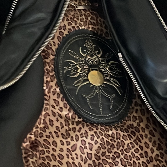 SENSATIONAL LEATHER AND RABBIT FUR JACKET - Picture 7 of 12